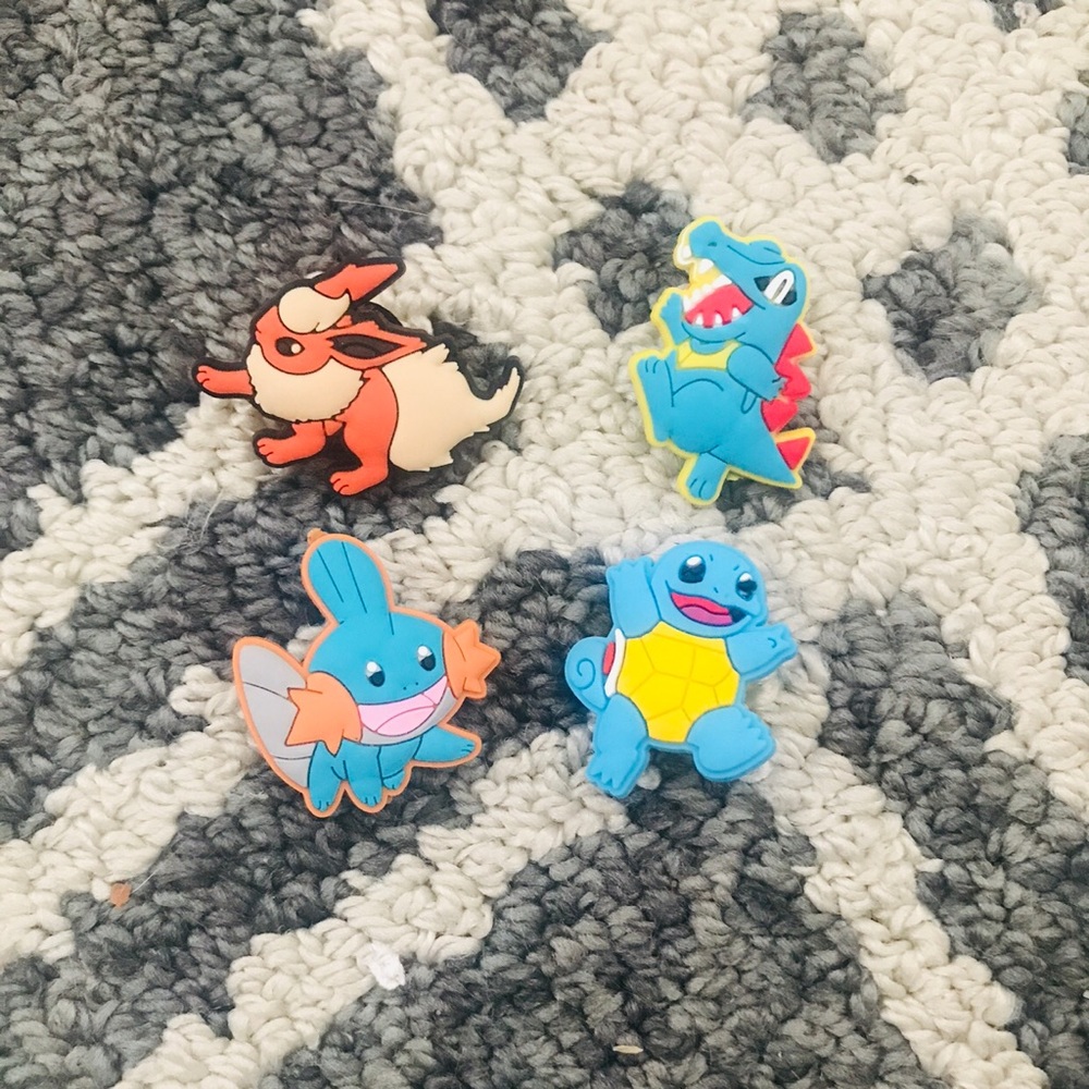 Four Pokémon Jibitz:)